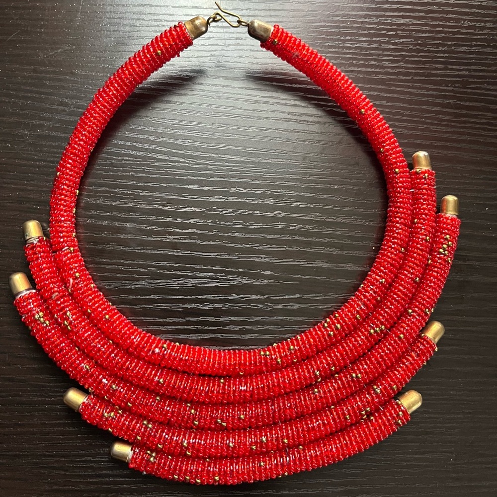 Authentic African beaded necklace.